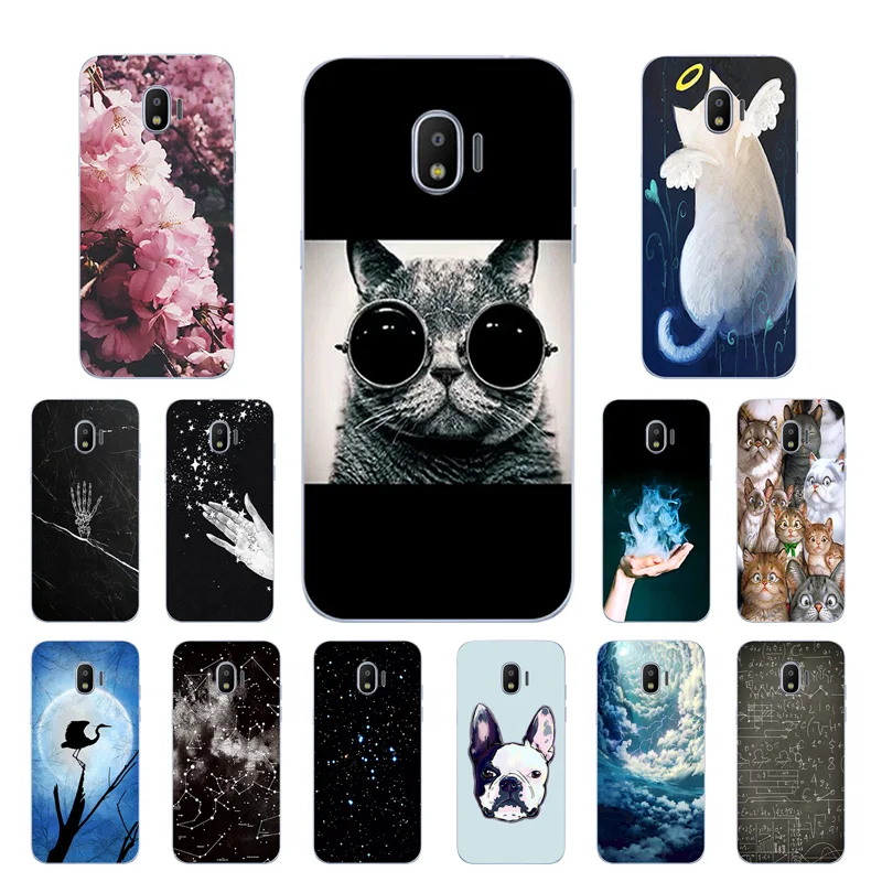 for Samsung Galaxy J2 Pro 2018 / SM-J250F Transparent Soft Silicone Back Phone Cover Hand Fundas |