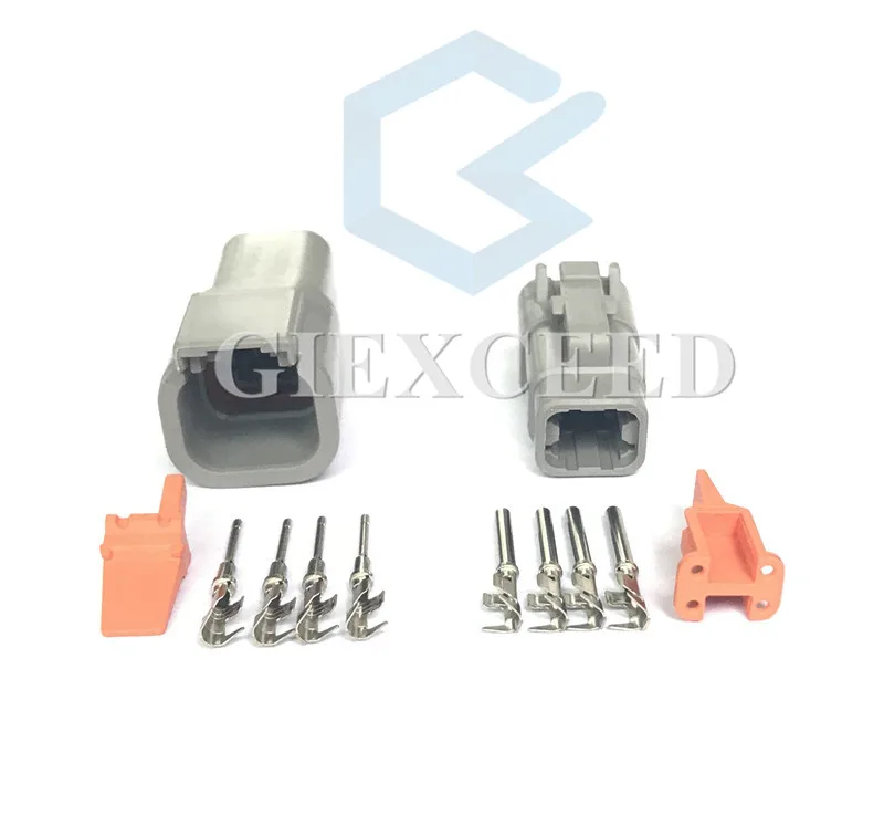 

2 Sets 4 Pin Starter DTM Series DTM06-4S/ATM06-4S Female Male Electrical Auto Connector Automotive Plug For Car Wiring Harness