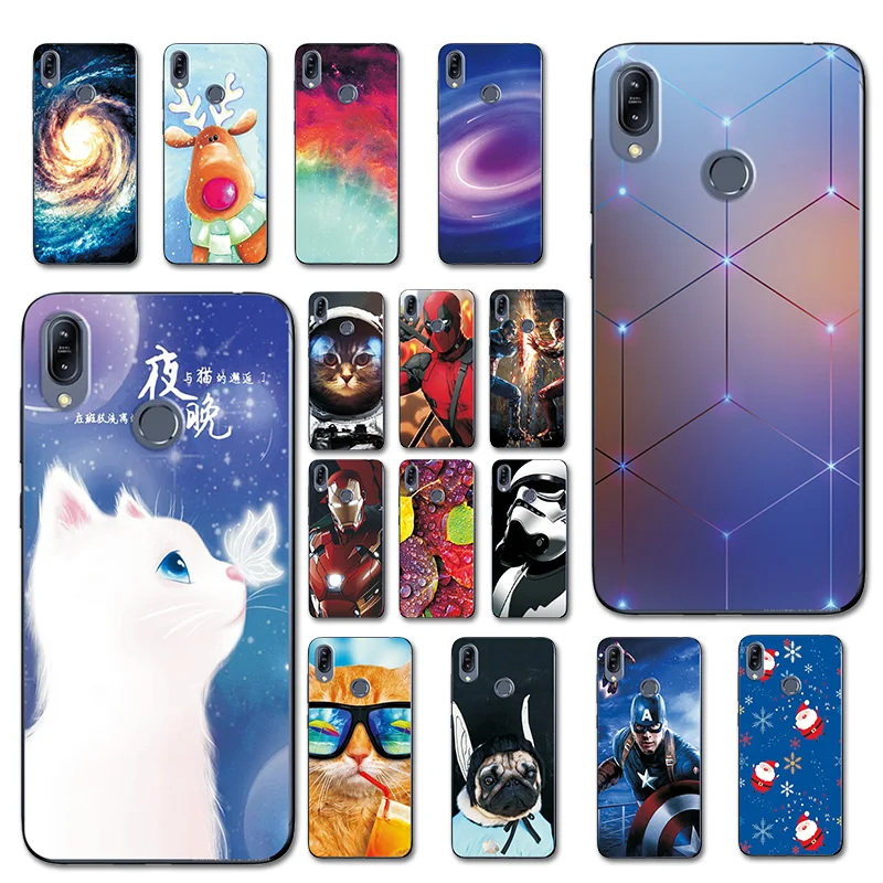 

For Asus Zenfone Max M2 ZB633KL Phone Case Coque For Asus ZB633KL Brilliant Cover Case For Zenfone ZB633KL Silicone Cute Pet cat