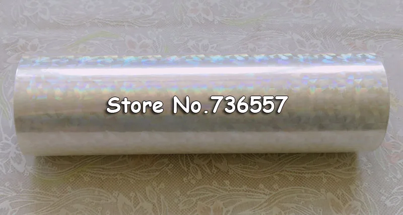 Holográfico da Folha Carimbo Quente Transparente Liso no Papel ou Plástico 16cm x 120m Y05 8 Material escolar e de escritório