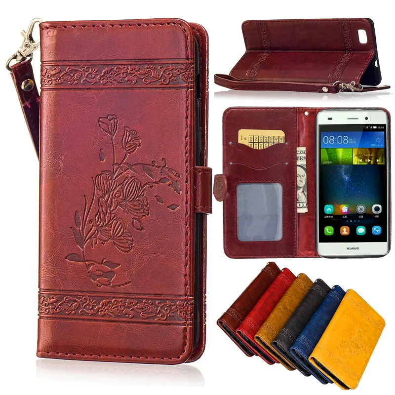 

Leather Case For Huawei P8 Lite Premium Retro Flip Stand Holder Wallet Leather Case Cover for Huawei P8 Mini P 8 Lite 2016 5.0