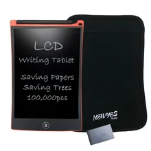 Big discount NEWYES eWriter Red 8.5 Inch LCD Digital Drawing Handwriting Pads Kids Gifts ABS Tablets with Sleeve and Magnet Free Shipping