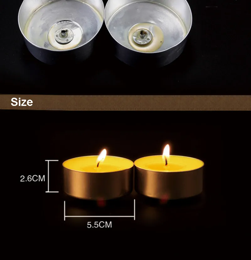 12 hours burning 32 pieces butter candles12