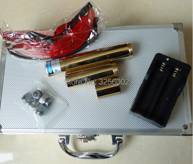 

High Power Blue Laser Pointers 500000m 500W 450nm Flashlight Light Burning Match/Paper/candle/black/Burn cigarettes+glasses