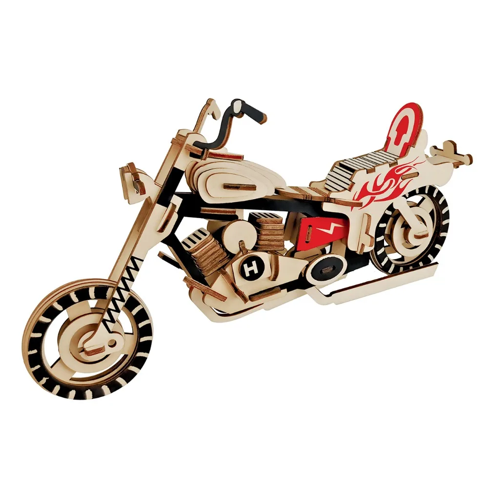 New 3D Wooden Puzzle Toys Automobile Model Kits Vintage ...