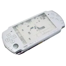 Белый высокое качество полный корпус оболочки Лицевая панель чехол Часть Замена для sony psp 3000