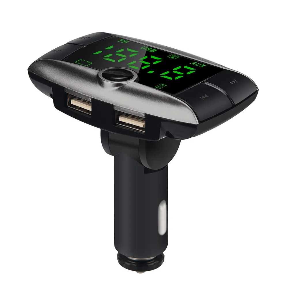 Hands Free Bluetooth fm-передатчик AUX модулятор Автомобильный MP3-плеер USB зарядное устройство беспроводной автомобильный аудио музыкальный плеер автомобильное зарядное устройство USPS