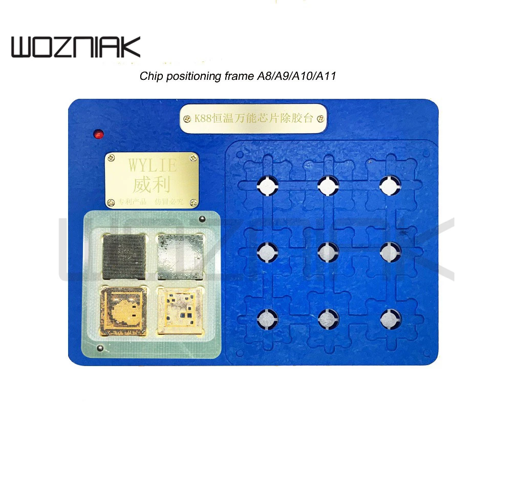 WYLIE K88 Универсальный NAND PICE чип для удаления клея платформа постоянная температура IC чип подогреватель платформы для A8 A9 A10 A11 A12