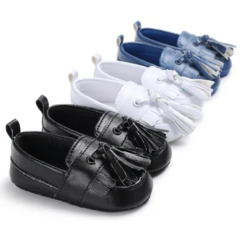 

Toddler shoes child baby boy soft bottom beanie shoes tassel children PU fashion first Walkers Baby Shoes children's shoes