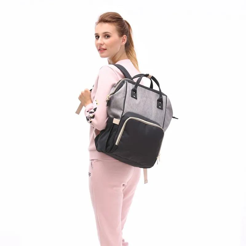 Мода Мумия подгузник материнства мешок большой Ёмкость маленьких сумка рюкзак пеленки престарелых сумка для ухода за ребенком горячая