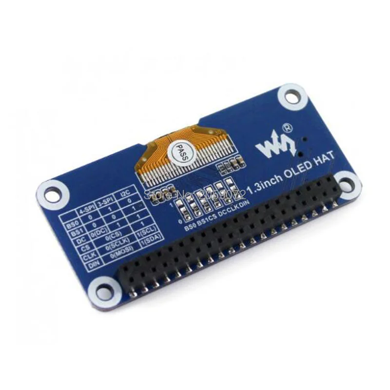   1.3 ġ OLED ÷ 128x64 ȼ, SPI/I2C ̽