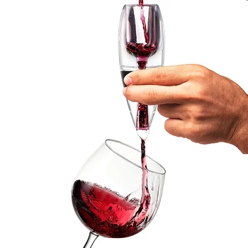 

Professional Quick Wine Decanters With Steady Stand Acrylic Wine Aerator Pourer Pour Spout