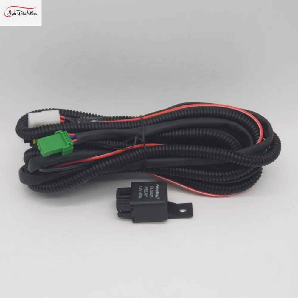 

JanDeNing For Fog Light Lamp Wiring harness Kit wire Fuse Switch Relay for H11 bulb For Toyota /Honda/ Nissan Vehicles