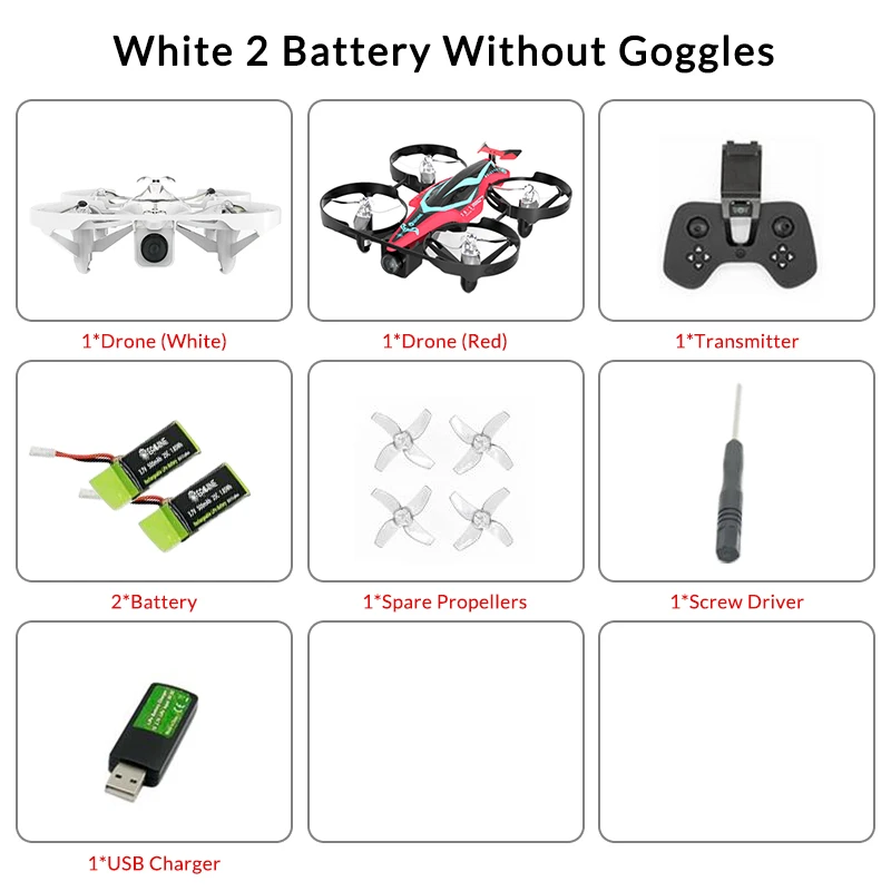 Новые поступления Eachine E013 плюс микро гоночный Дрон с видом от первого лица с защитой от черепаха режим w/5,8G 48CH 1000TVL Камера VR006 очки - Цвет: 5