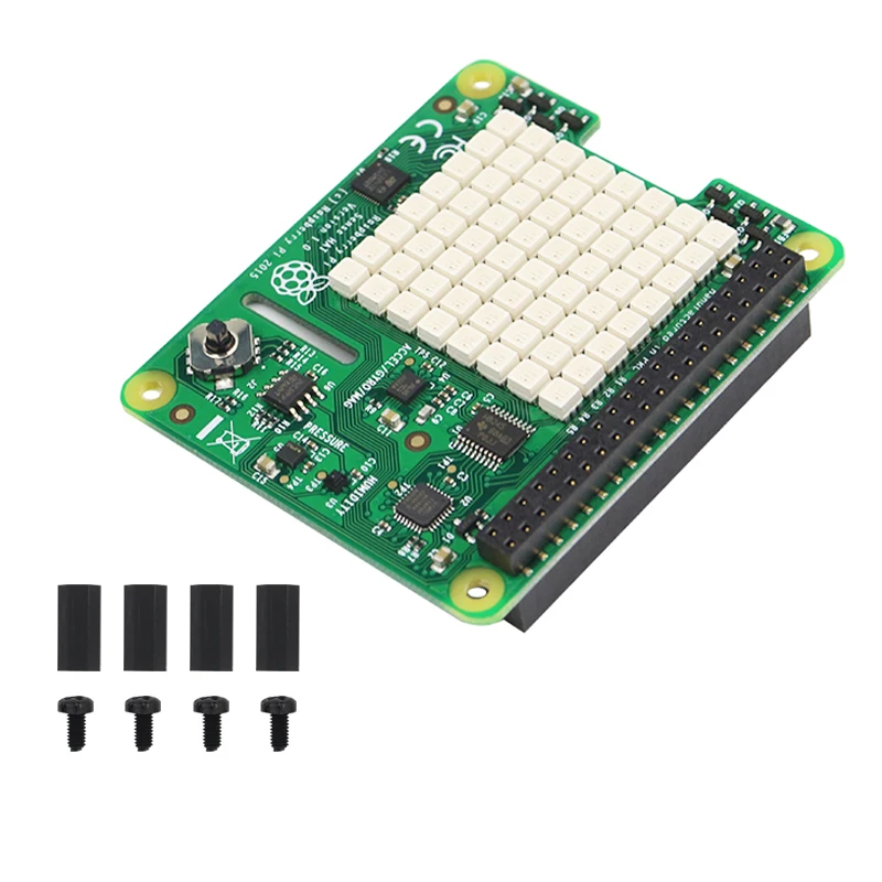 Официальный Raspberry Pi 3 Sense HAT с датчиками влажности и температуры давления и датчиками влажности+ ABS Чехол