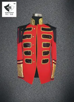 

HSS20006 Men Court red embroidery Costume