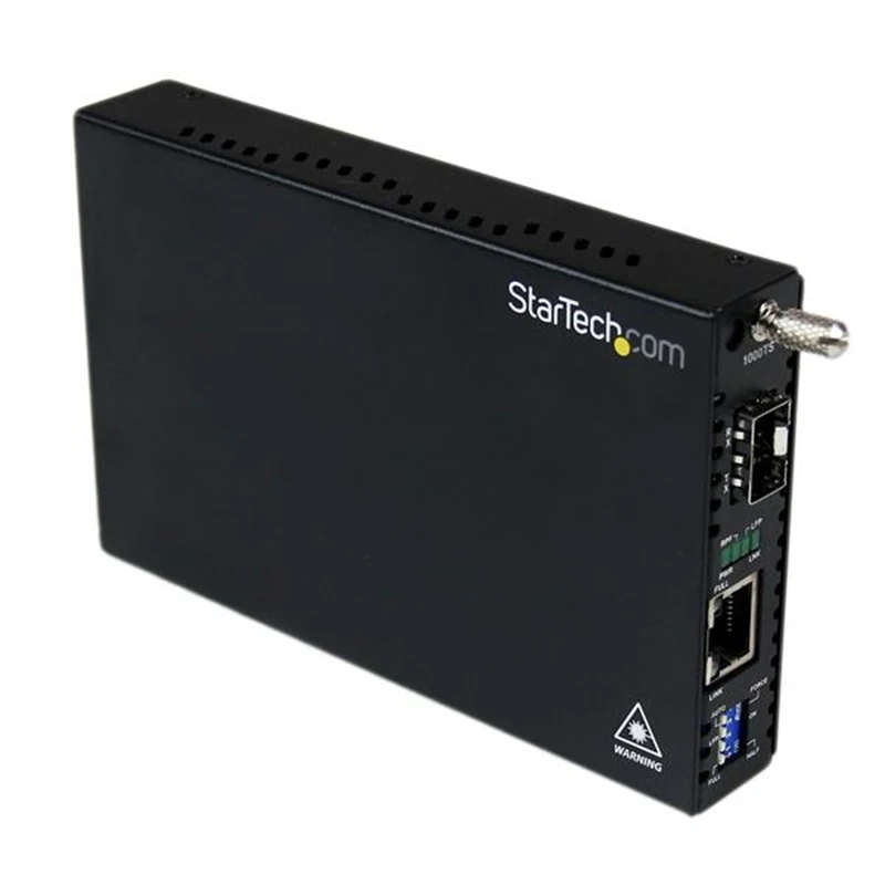 

StarTech.com Conversor de Medios Gigabit Ethernet UTP RJ45 a Fibra con una Ranura SFP Disponible, 1250 Mbit/s, 1000Base-T, 1000B