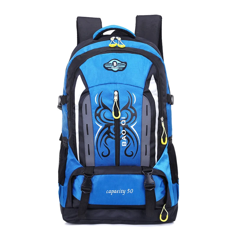 50L походный рюкзак, рюкзак для мужчин и женщин, нейлоновый водонепроницаемый рюкзак для кемпинга, трекки, путешествий, альпинизма, охоты, спорта на открытом воздухе, сумка XA951WD - Цвет: Blue