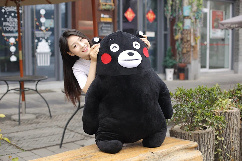 Япония талисман Кумамон медведь плюшевые игрушки для детей подарок прекрасный кукла подушка Высокое качество и низкая цена 35 см