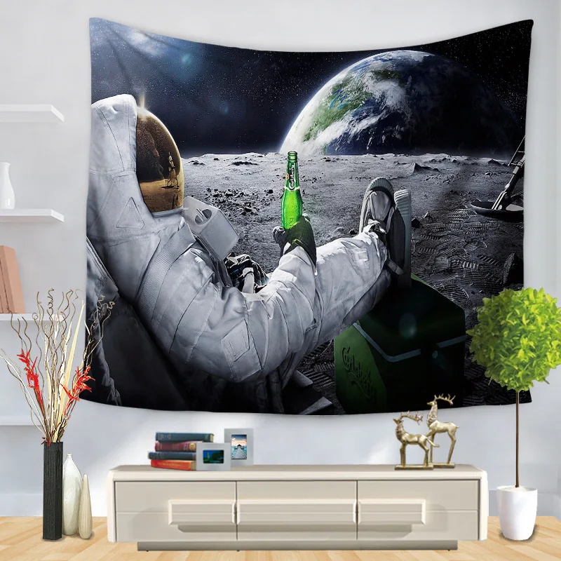 

Celestial Star Space Moon Boho Tapestry Soft Print Wall Cloth Mandala Decor Tapestries Cloth Bedspreads Living Room Decor