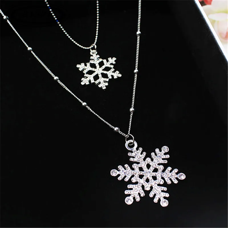 BYSPT-Women-Christmas-Gift-Beautiful-Silver-Color-Crystal-Snowflake-Necklaces-Pendants-Snow-Flower-Necklace-For-Women