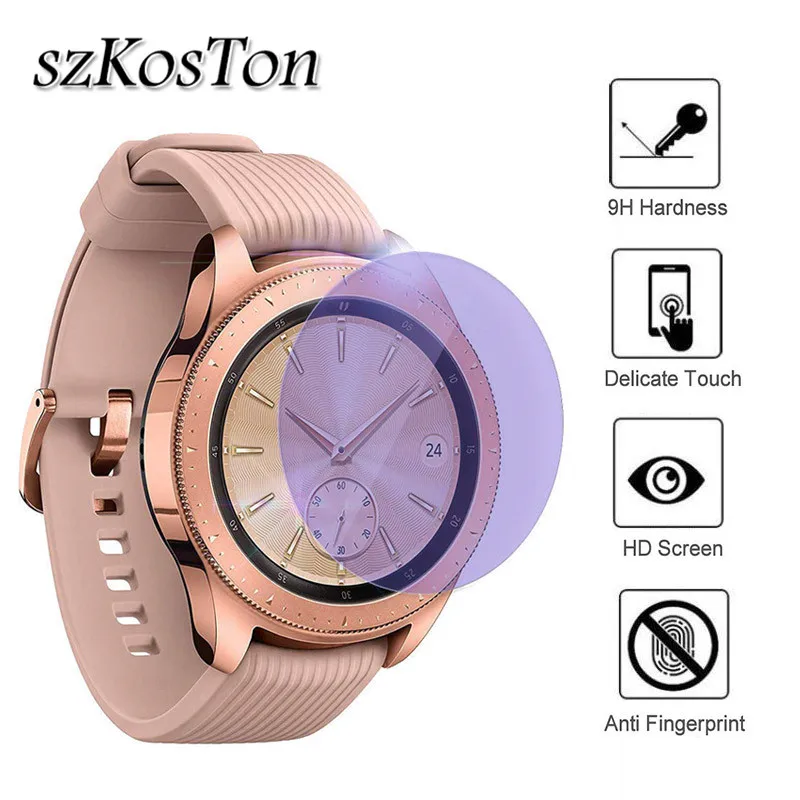 

Tempered Glass For Samsung Galaxy Watch 42mm 46mm 9H Purple light Screen Protector For Samsung Galaxy Watch 42mm Protective Film