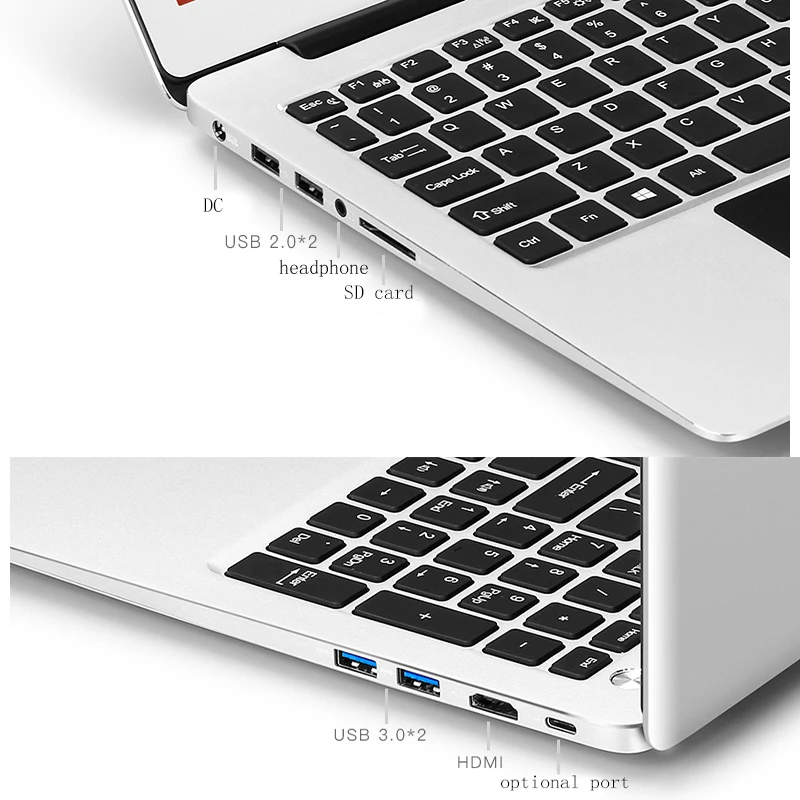 15,6 дюймовый игровой ноутбук Core I7 6500U выделенная графика 8 Гб 256 ГБ SSD+ опция 1 ТБ HD ультрабук ноутбук