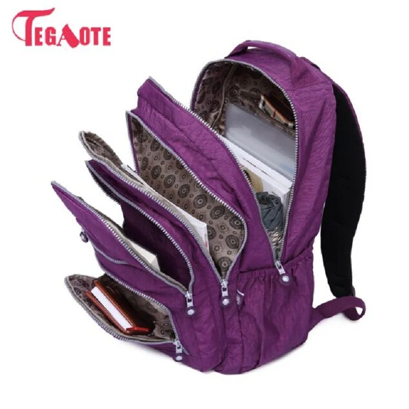 cheap TEGAOTE Female Backpack Women School Backpack for Teenage Girls Mochila Feminina Laptop Bagpacks Travel Bags Sac A Dos