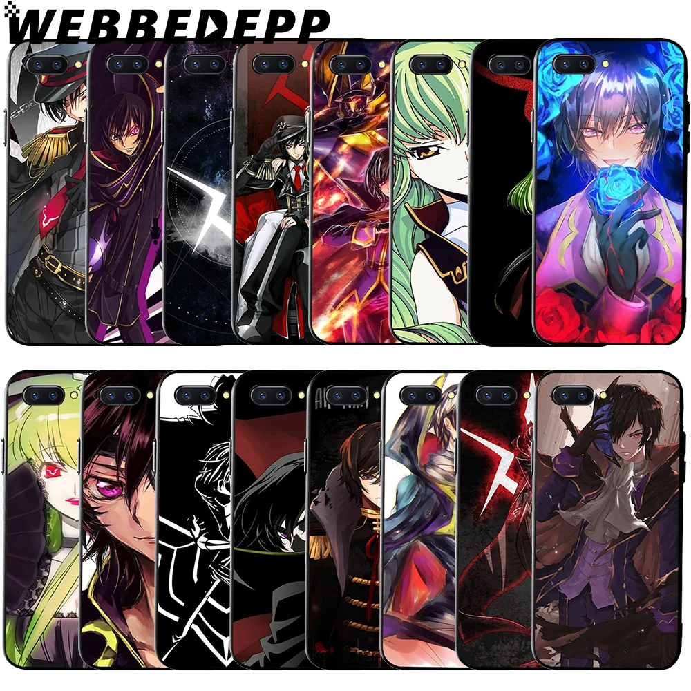 

WEBBEDEPP Code Geass Anime Soft Case for Huawei Honor 6 7A Pro 7C 8C 7X 8X 8 9 10 lite Note10