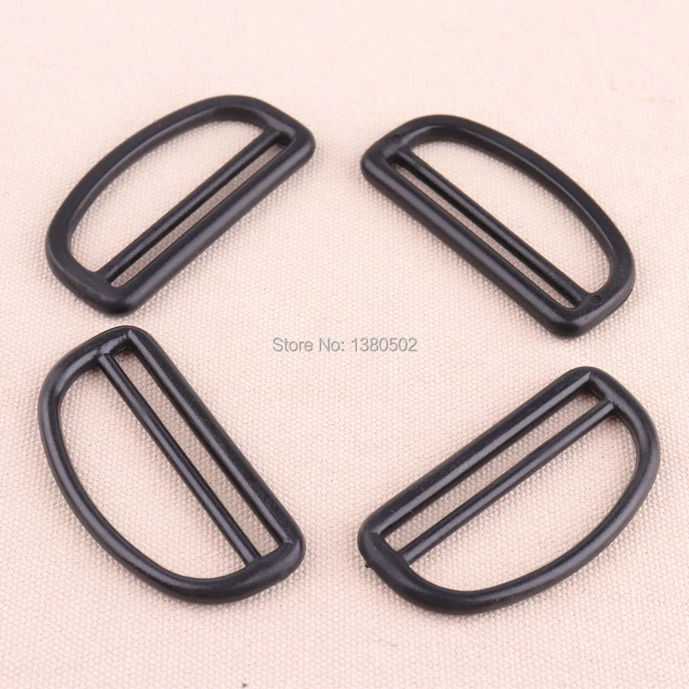 10pcs 60mm black color Slider Tri Glide adjustable buckle for garment strap backpack | Дом и сад