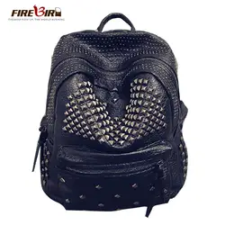 Модная школьная сумка заклепки новые рюкзак для Для женщин для девочек-подростков Mochila женский рюкзак Рюкзак школьников сумка маленькая FN475