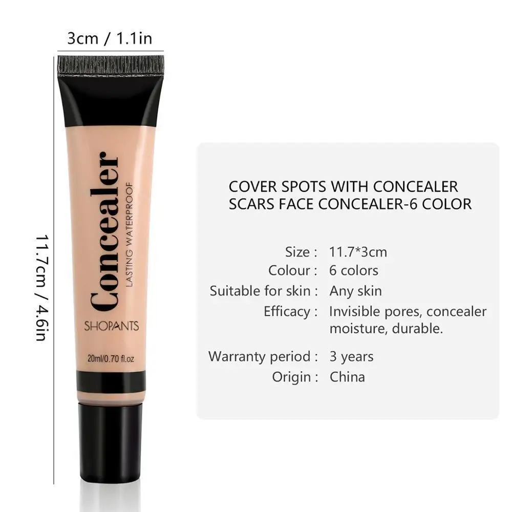 Waterproof Face Contour Liquid Concealer Primer Moisturizing Pigment Makeup Face Concealer Cream Invisible Pores Corretivo