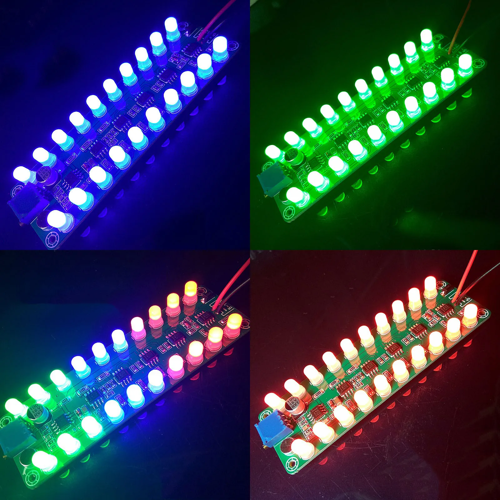 

Voice control Audio VU Meter LED level indicator rhythm Analyzer MP3 power Amplifier spectrum flash melody light