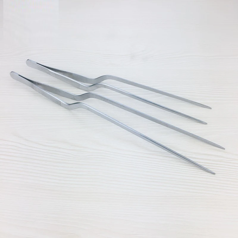 

Multiple Specifications Chef Plating Tweezer Tongs Serving Presentation Stainless Steel Offset Chef Tool Trending Products