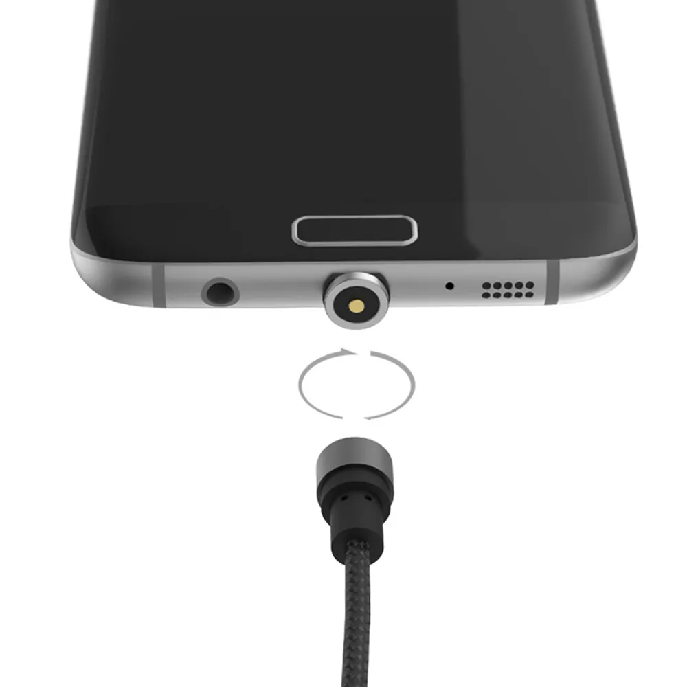Круглый Магнитный зарядный кабель WSKEN с разъемом USB Type C для iPhone 6 7Plus Samsung Xiaomi порт