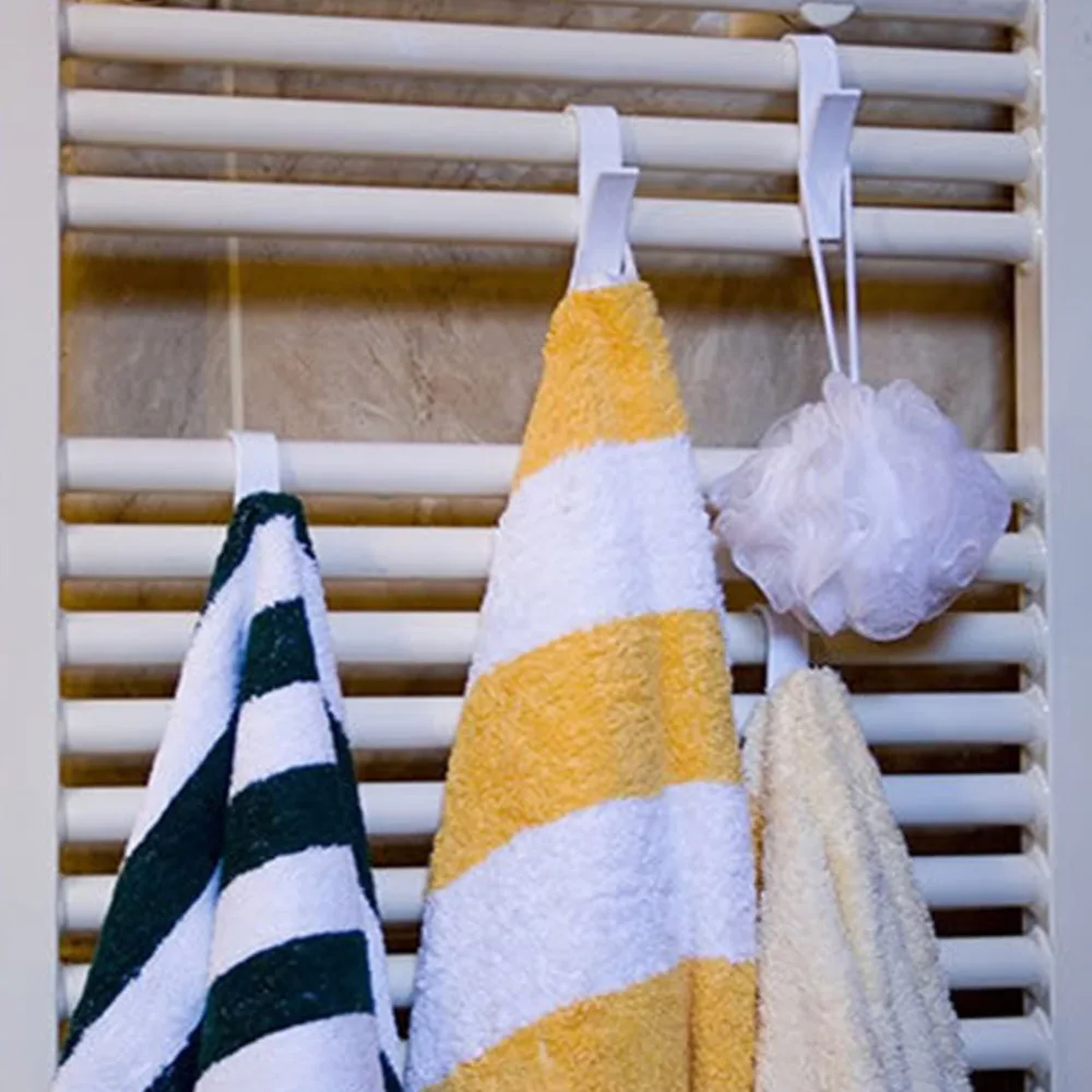 

6 Pcs Y Shape Wall Hanger Towel Rail Hook Cabinet Kitchen Towel Racks Family Robe Hats Bag Key Wall Hanger