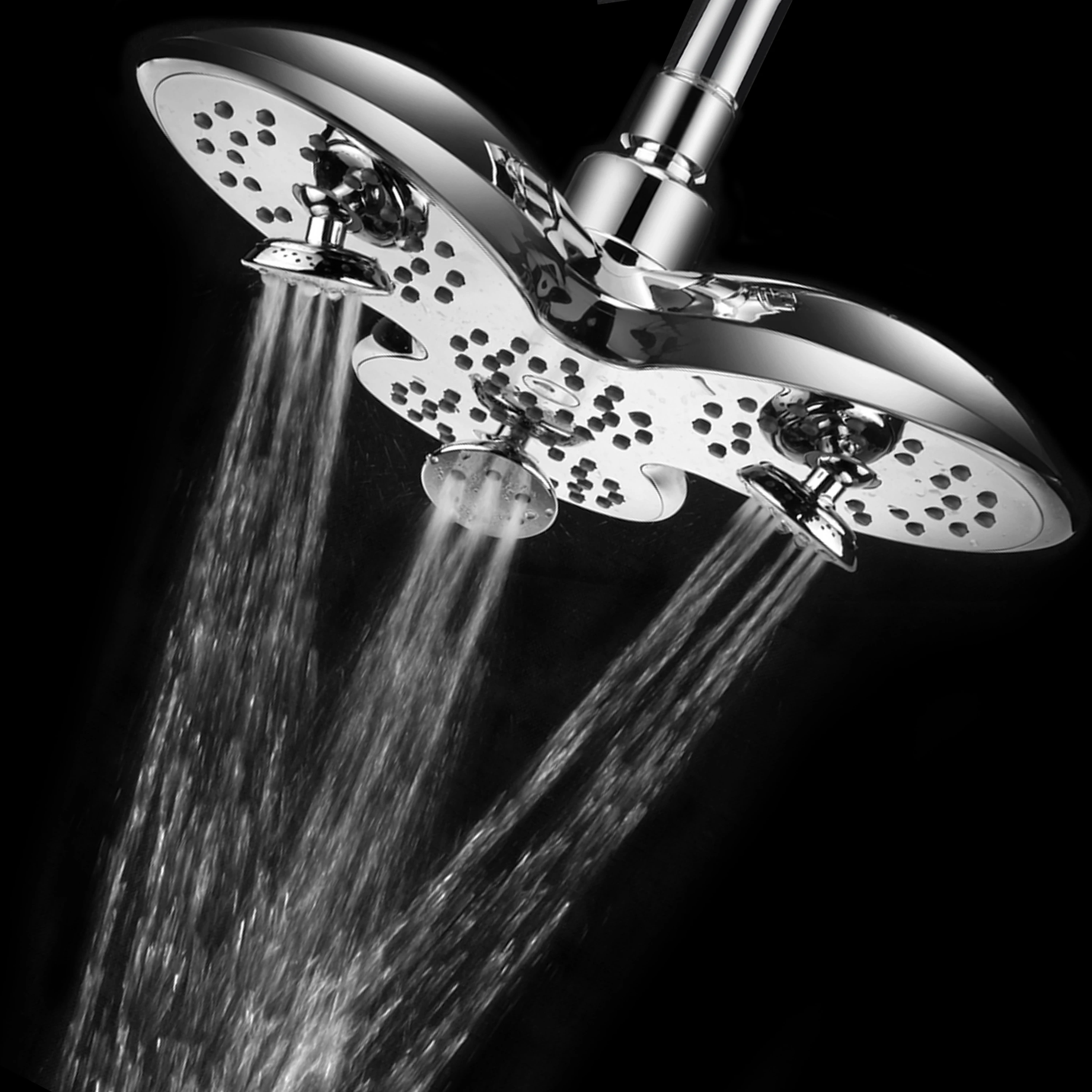 Aquaspa Trident High Power 9.5 inch Rainfall Shower Head