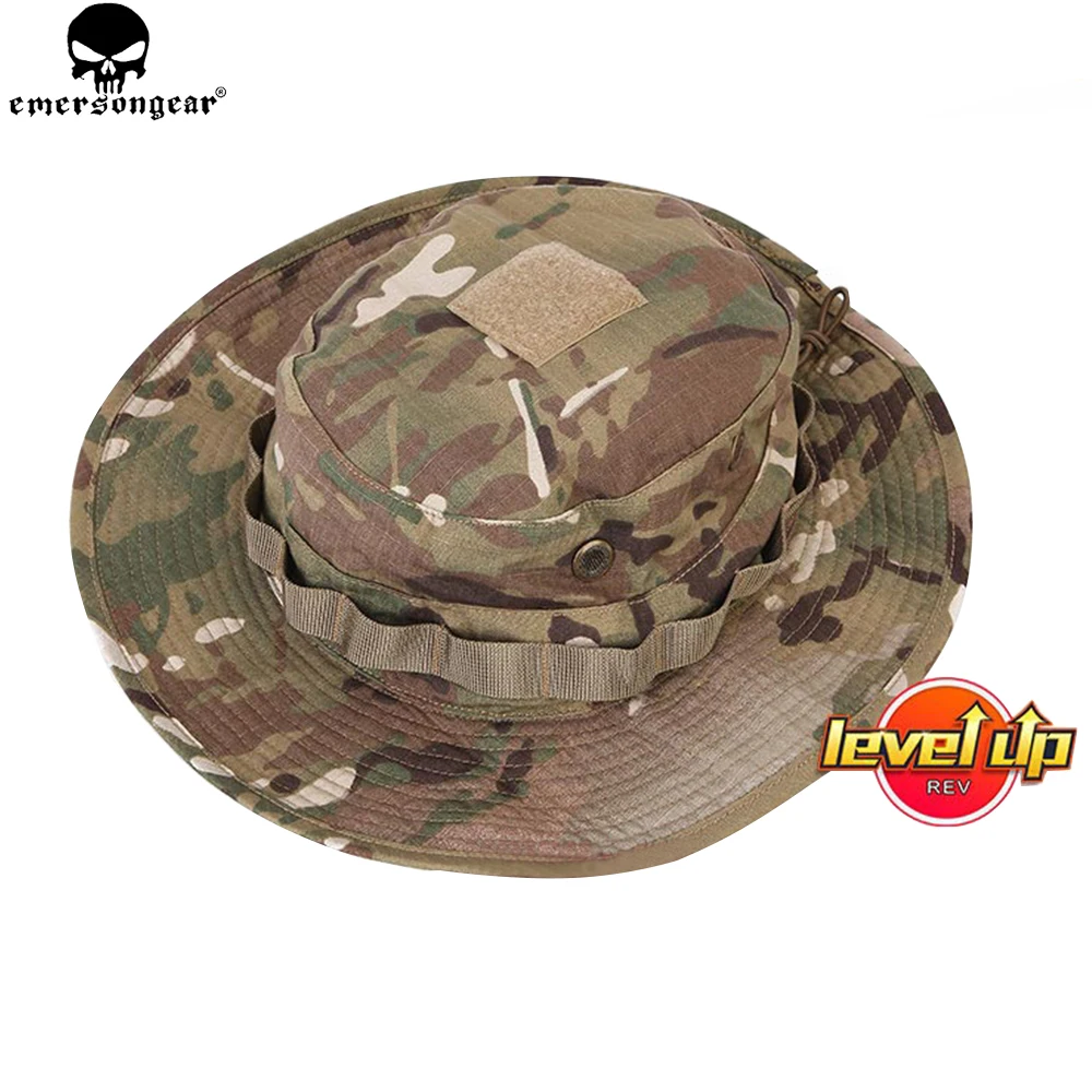 Tactical Boonie Hat Airsoft Camouflage Hunting Sunshine Anti-scrape Grid Fabric EMERSONGEAR EM8553