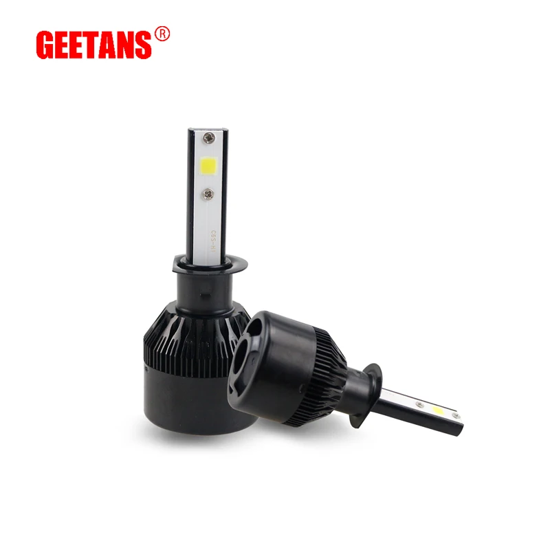 

GEETANS 2Pcs H4 LED H7 H11 880 H3 9004 9005 9006 H1 COB Chip Auto Car Headlight 60W 6400LM High Low Beam Automobiles Lamp DE