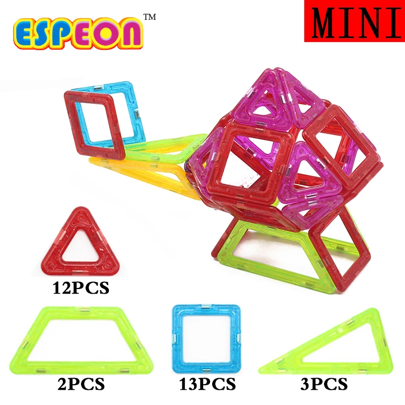 Espeon 30 шт. мини самолет вертолет просветить кирпичи образовательные Магнитный конструктор игрушки DIY Building Конструкторы Игрушечные лошадки для детей