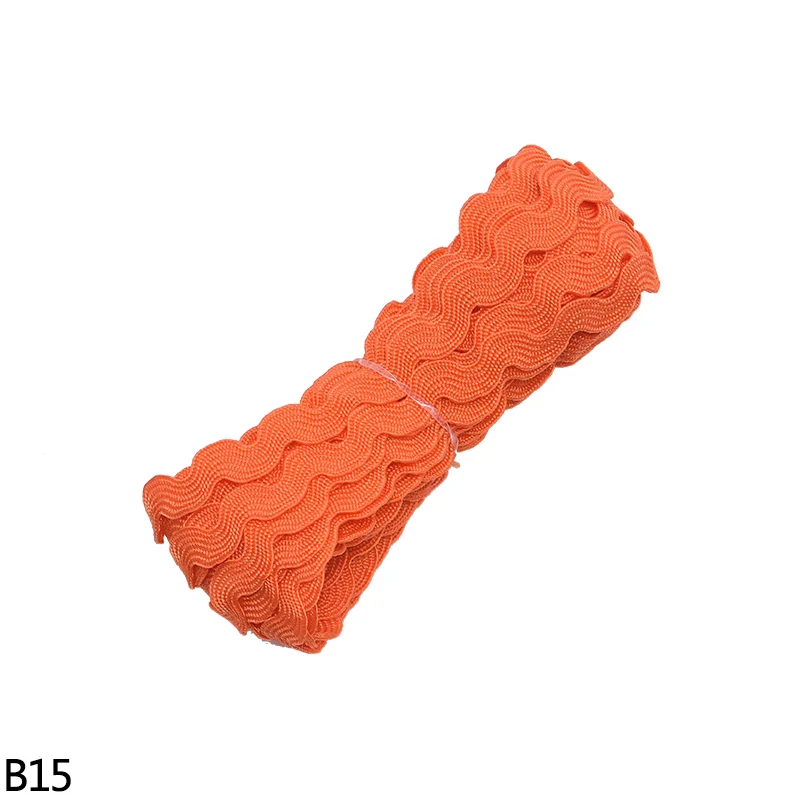 Cinta de poliéster ondulada en forma de S multicolor, ribete de encaje en zigzag Ric Rac para bodas, cumpleaños, fiestas, envolturas de regalo, decoración de ropa hecha a mano DIY