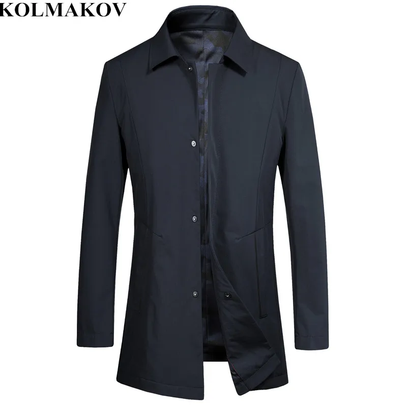 Новинка 2019 мужские тренчи kolmaov Мужская Весенняя Роскошная верхняя одежда