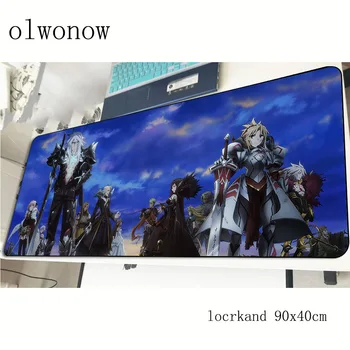 

Fate Apocrypha pad mouse computer gamer locked edge mouse pad 900x400x3mm padmouse High-end mousepad ergonomic office desk mats