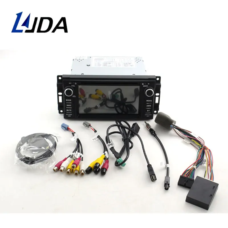 Cheap LJDA Android 9.0 Car Radio Multimedia DVD GPS For Dodge RAM 1500 Chrysler Sebring Jeep Compass Commander Grand Cherokee Wrangler 4