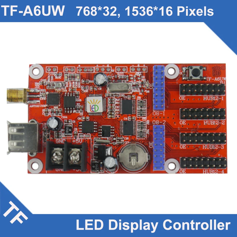 

TF-A6UW Longgreat TF WIFI USB port LED Display Control Card Single Dual Color