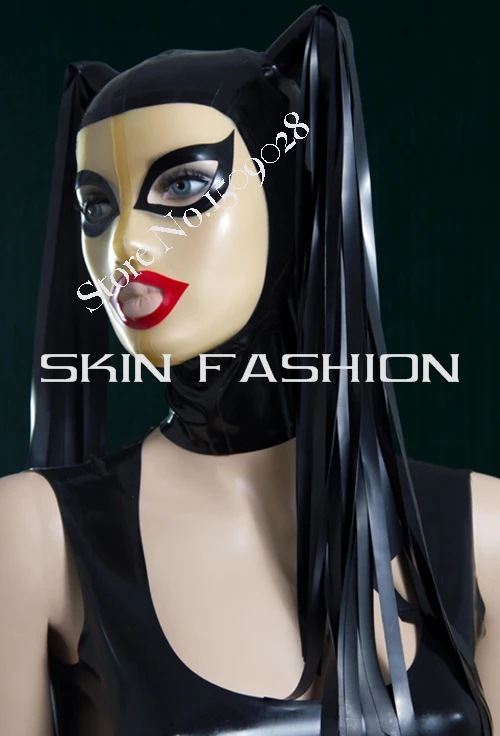 Бесплатная Доставка! Ox Роговая оплетка капот латексный masken|latex case|latex treehorn hook |