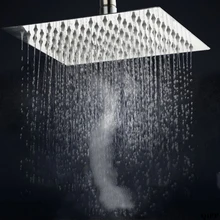 Ультра-тонкий Нержавеющая сталь Ванная комната квадратная 6 дюймов душ большой Топ насадка тропический душ для ванной Насадки для душа