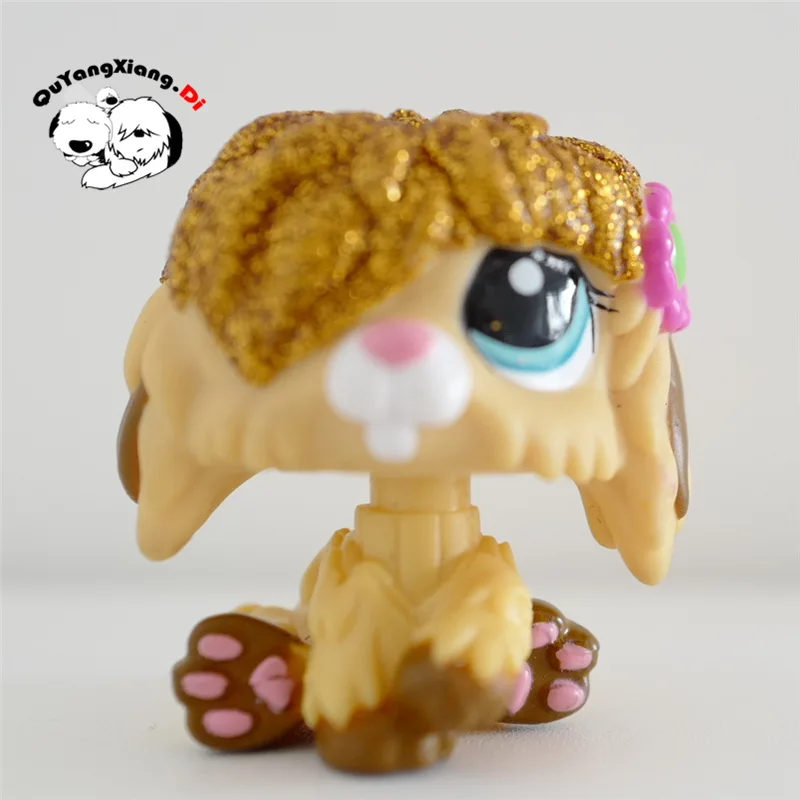 

CWG094 Pet Shop Animal Gold powder buck teeth dog doll action Figure