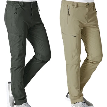 

Mens Lightweight Detachable Zip Off Leg Quick Dry Camping Hiking Climbing Pants Men Functional Outdoor Fishing Trekking Trousers