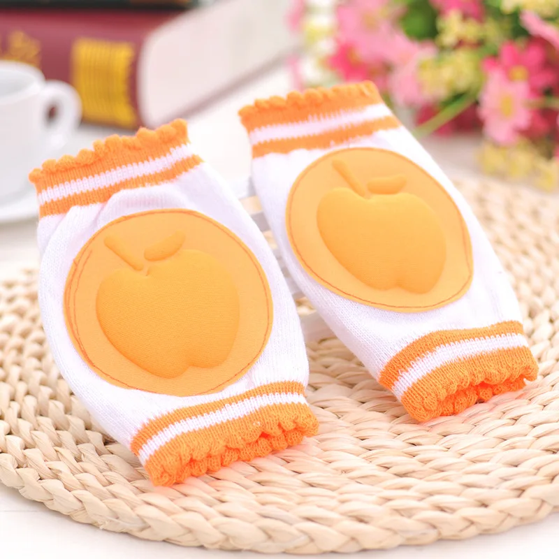 

Safety Cotton Baby Elbow Knee Pads Kids Toddler Fruit Pattern Knee Guard Warmer Crawling Protection Legging Breathable 6 Colors